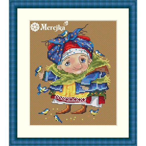 Blue Titmouse SK50 cross stitch kit by Merejka