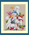 Christmas Bears SK55 cross stitch kit by Merejka