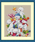 Christmas Bears SK55 cross stitch kit by Merejka