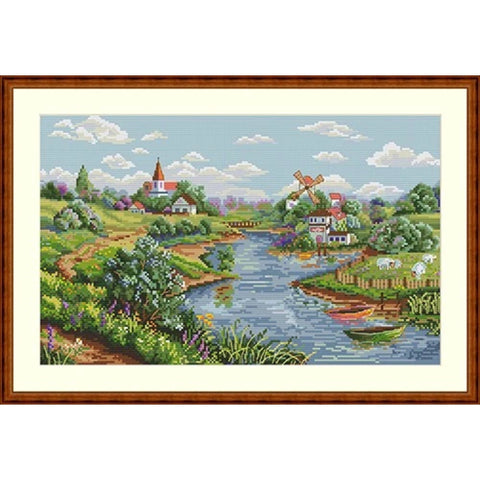 Spring View SK57 cross stitch kit by Merejka