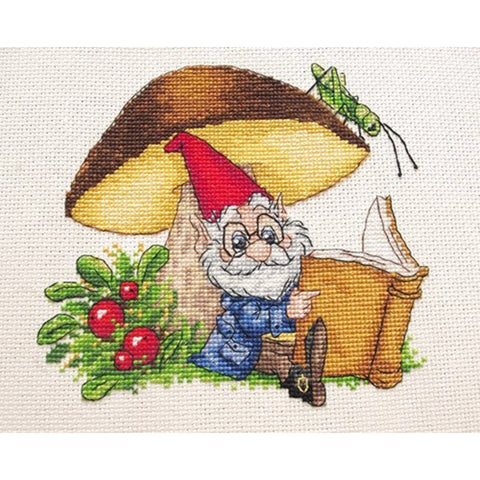 Under the Mushroom SK62 cross stitch kit by Merejka