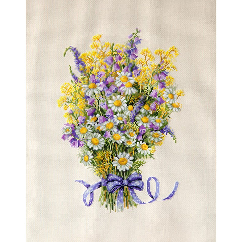 Summer Flowers SK72 cross stitch kit by Merejka