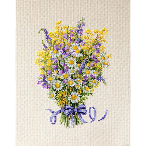 Summer Flowers SK72 cross stitch kit by Merejka