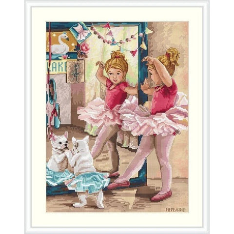 Balley Dancers SK74 cross stitch kit by Merejka