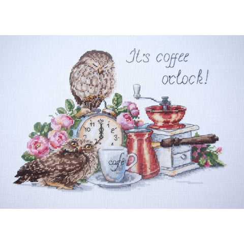 It is coffee o clock SK83 cross stitch kit by Merejka