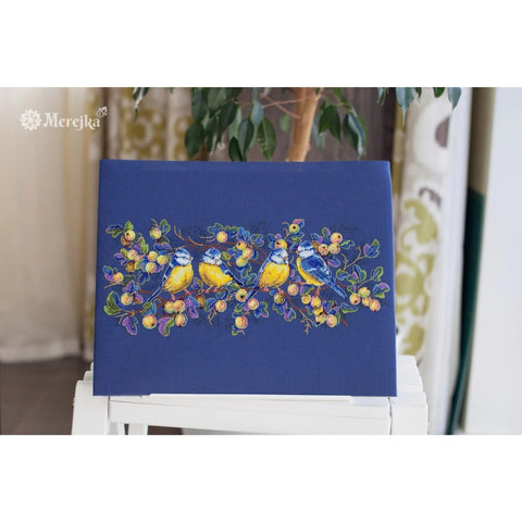 Titmouses SK93 cross stitch kit by Merejka