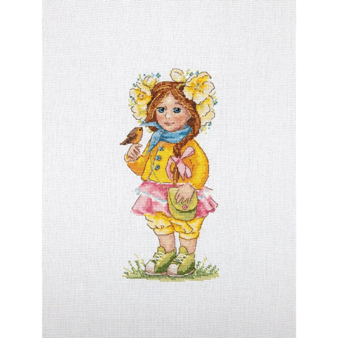 Spring Girl SK98 cross stitch kit by Merejka