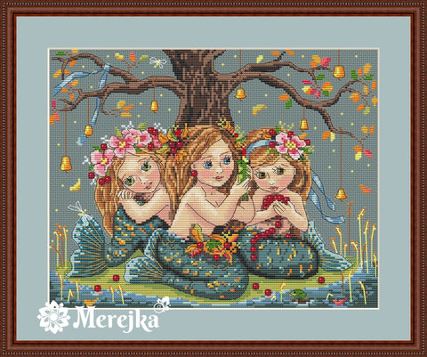 Meremaids SK45 cross stitch kit by Merejka