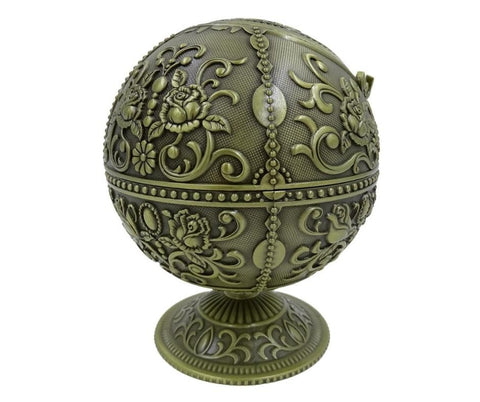Metal ashtray - globe GA