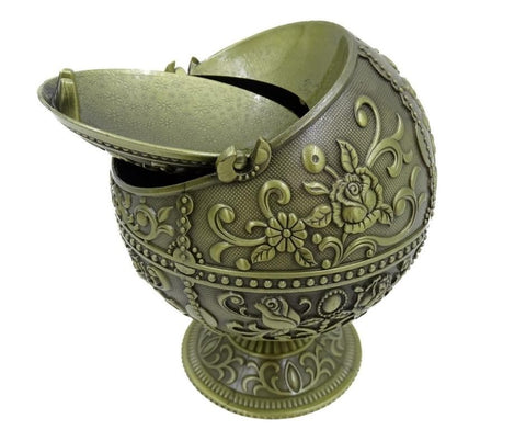 Metal ashtray - globe GA