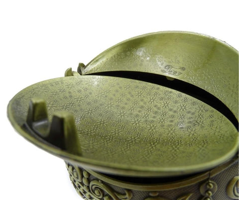 Metal ashtray - globe GA