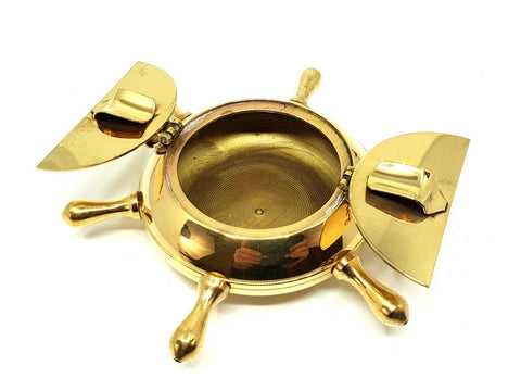 Metal ashtray with lid Steering Wheel 60488