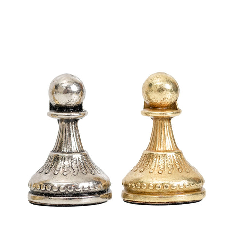 Metal Chess Pieces with Wooden Chess Board & Beautiful Case No:236