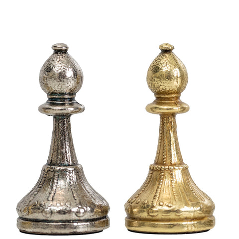 Metal Chess Pieces with Wooden Chess Board & Beautiful Case No:236