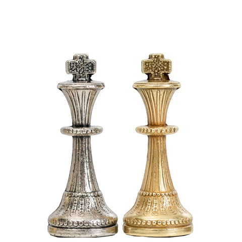 Metal Chess Pieces with Wooden Chess Board & Beautiful Case No:236