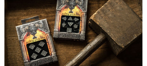 Metal Dwarven Dice Set