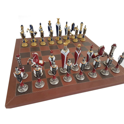 Beautiful Metal RENASSAINCE style CHESS SET