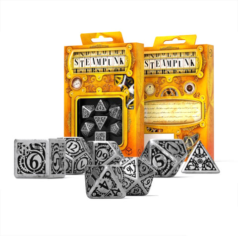 Metal Steampunk Dice Set