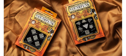 Metal Steampunk Dice Set