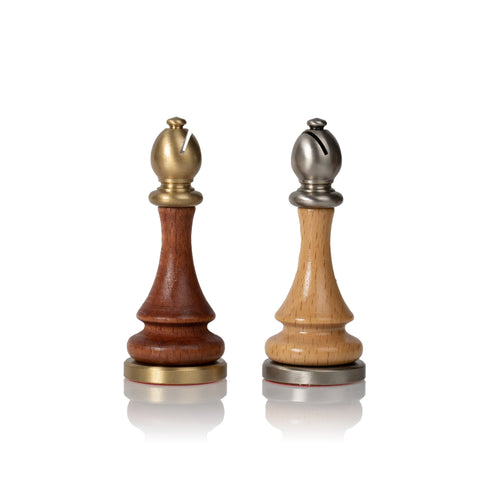 Metal/Wood Chess Set with Beautiful Rare wood Chess Board/Box