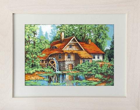 Mill in the Forest SG480 - Cross Stitch Kit by Luca-s