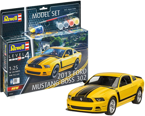 Model Set 2013 Ford Mustang Boss - Plastic Modelling Kit By Revell