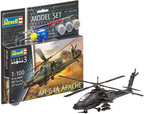 Model Set A- 64A Apache - Plastic Modelling Kit By Revell