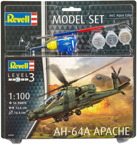 Model Set A- 64A Apache - Plastic Modelling Kit By Revell