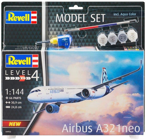 Model Set Airbus A321 Neo - Plastic Modelling Kit By Revell