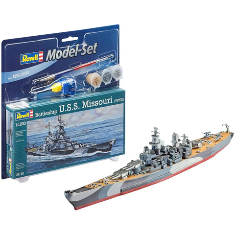 Model Set Battleship U.S.S. - Plastic Modelling Kit By Revell