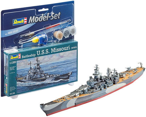 Model Set Battleship U.S.S. - Plastic Modelling Kit By Revell