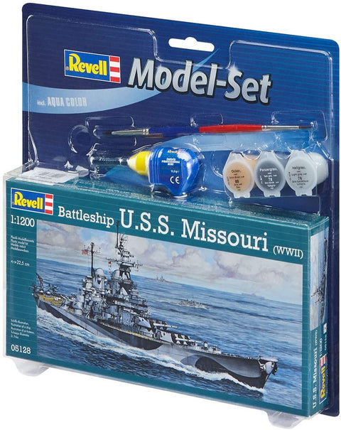 Model Set Battleship U.S.S. - Plastic Modelling Kit By Revell