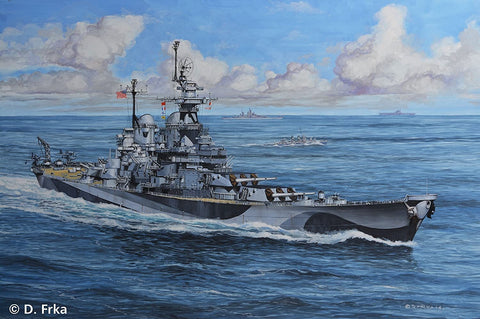 Model Set Battleship U.S.S. - Plastic Modelling Kit By Revell