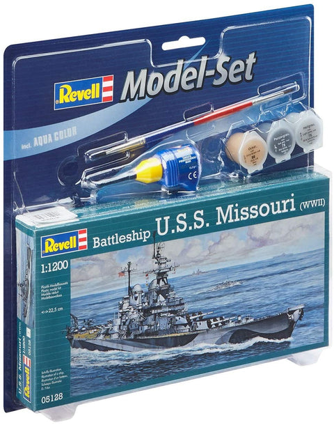 Model Set Battleship U.S.S. - Plastic Modelling Kit By Revell