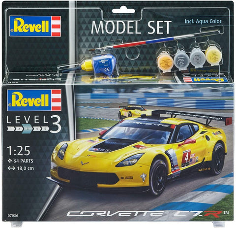 Model Set Corvete C7.R - Plastic Modelling Kit By Revell