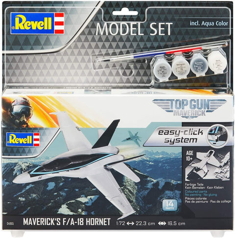 Model Set F/A-18 Hornet "Top Gun" - Plastic Modelling Kit By Revell