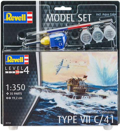 Model Set German Submarine T - Plastic Modelling Kit By Revell