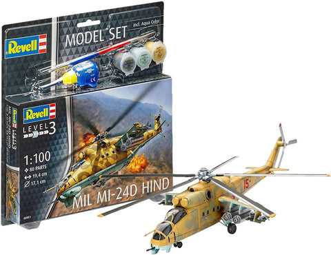 Model Set MIL MI - 24D Hind - Plastic Modelling Kit By Revell