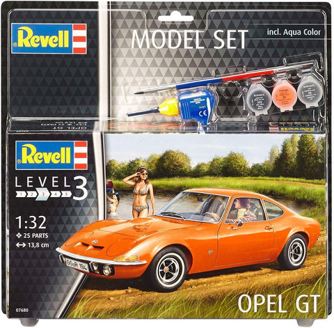 Model Set Opel GT - Plastic Modelling Kit By Revell