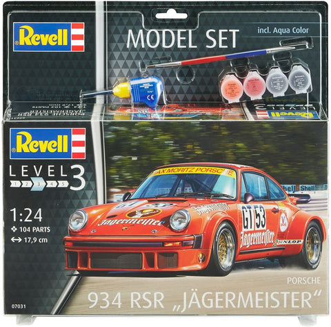 Model Set Porsche 934 RSR ''Jagermeister'' - Plastic Modelling Kit By Revell