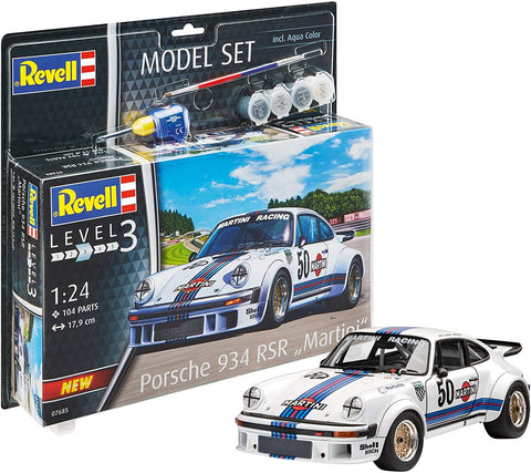 Model Set Porsche 934 RSR ''Martini'' - Plastic Modelling Kit By Revell