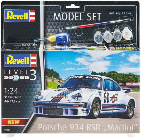 Model Set Porsche 934 RSR ''Martini'' - Plastic Modelling Kit By Revell