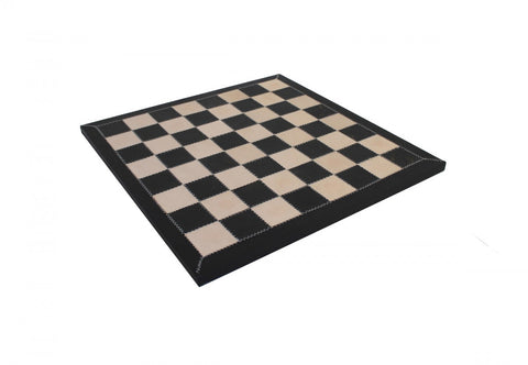 Modern Wooden Chess with Handmade Natural Leather Board