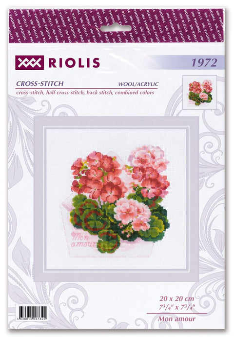 Mon Amour. Cross Stitch kit by RIOLIS Ref. no.: 1972