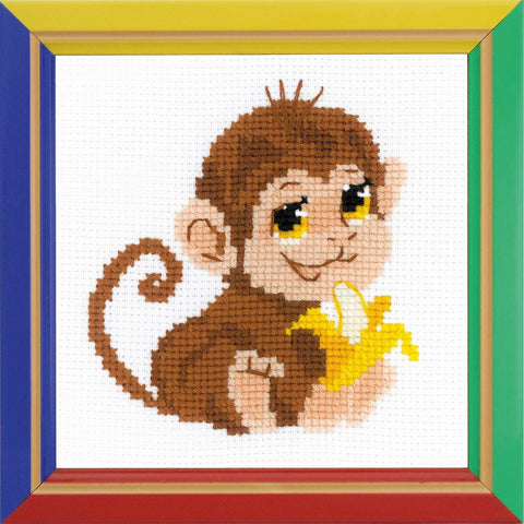 Monkey - Cross Stitch Kit from RIOLIS Ref. no.:HB161