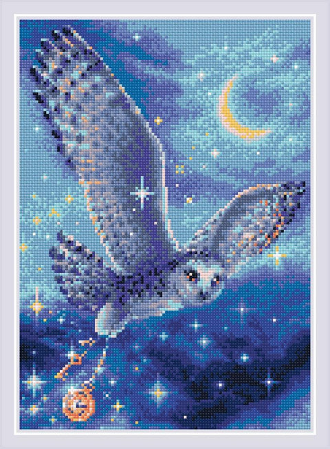 Mosaic Magic Owl diamond mosaic kit by RIOLIS Ref. no.: AM0041