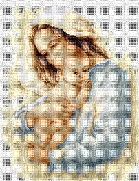 Mother and Child SB537 - Cross Stitch Kit by Luca-s