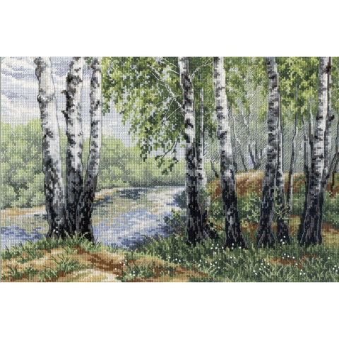 In the Birch Shadow SNV-571 cross stitch kit by MP Studio