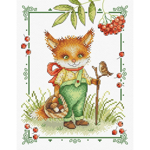 Cross Stitch Kit Fox SM-210