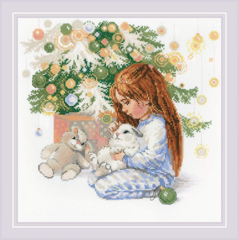 My Beloved Bunnies. Cross Stitch kit by RIOLIS Ref. no.: 2052